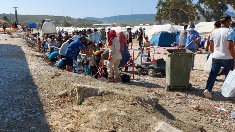 El interior del campo de refugiados de Lesbos / CEDIDA POR UN REFUGIADO DEL CAMPO