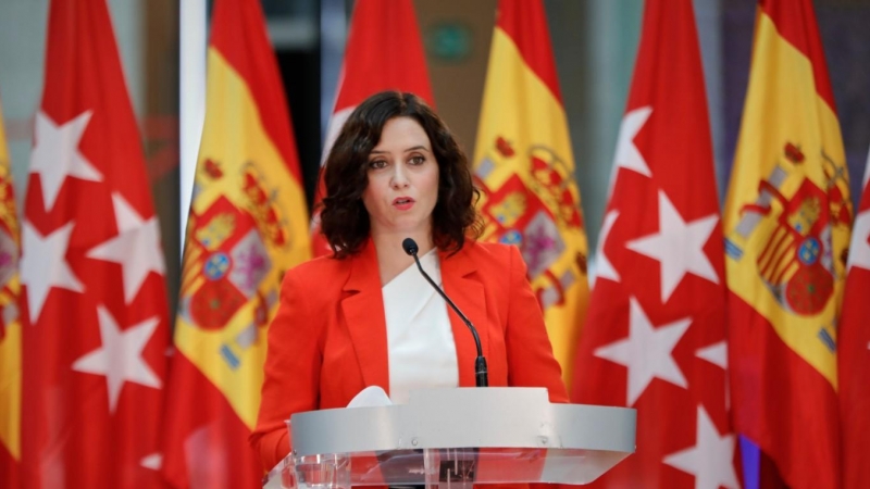 Reunión entre Pedro Sánchez e Isabel Díaz Ayuso en la Real Casa de Correos (Madrid). /Europa Press