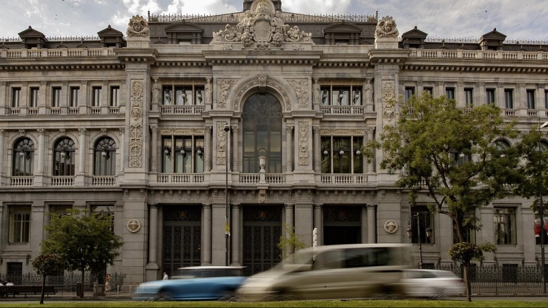 Fachada del edificio del Banco de España situada en la confluencia del Paseo del Prado y la madrileña calle de Alcalá. E.P./Eduardo Parra