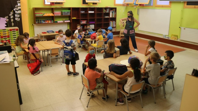 Una classe d'infantil de l'Escola Catalònia de Barcelona. Miquel Codolar | ACN