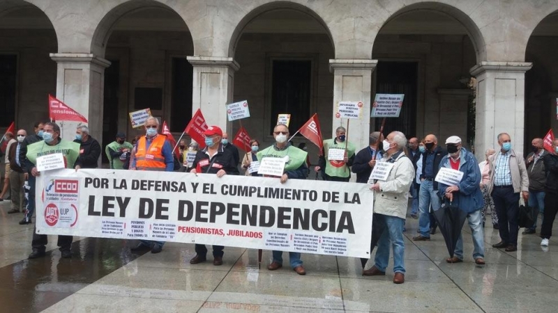 Los jubilados reivindican en la calle pensiones 'dignas' y los derechos de los mayores