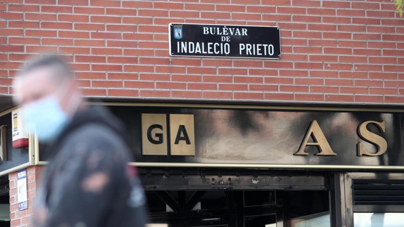 Placa del Bulevar Indalecio Prieto, en Madrid. Eduardo Parra / Europa Press