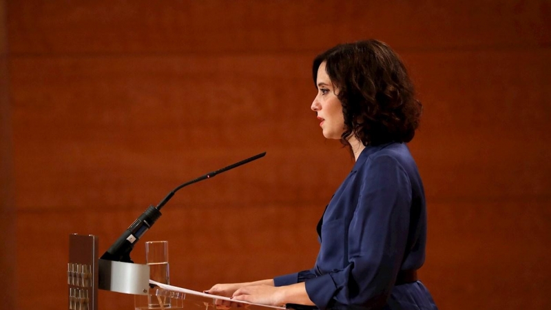 La presidenta de la Comunidad de Madrid, Isabel García Ayuso, este jueves. EFE/Zipi