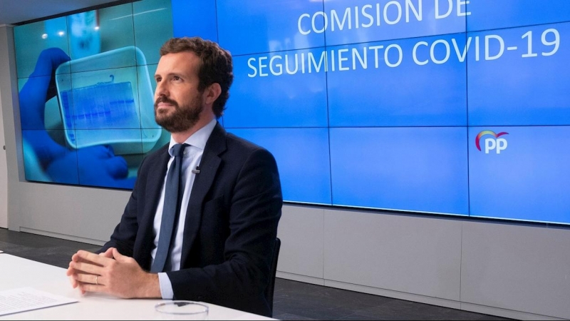 El líder del Partido Popular, Pablo Casado. - EFE