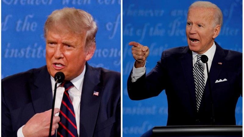 Donald Trump y Joe Biden. REUTERS/Brian Snyder.