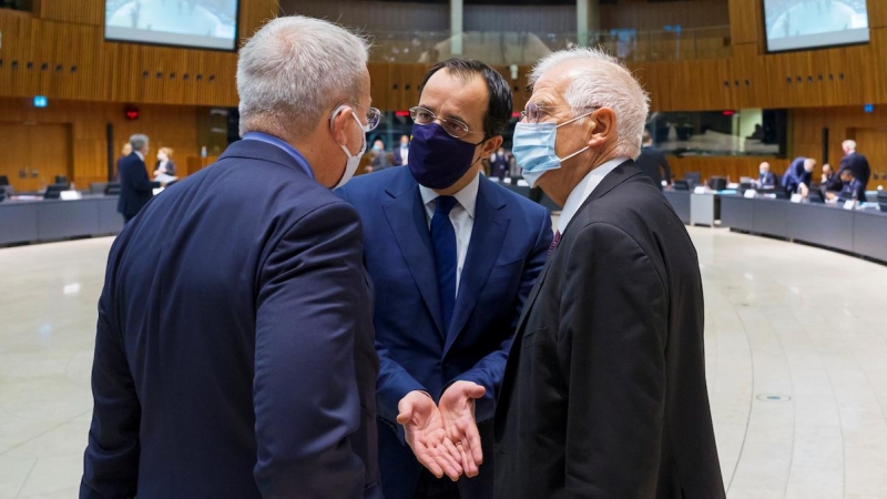 Josep Borrell durante el Consejo de ministros europeos de Asuntos Exteriores en Luxemburgo.- REUTERS
