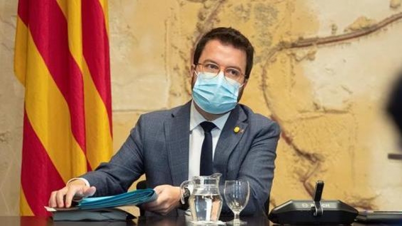 El vicepresidente de Generalitat y presidente interino, Pere Aragonés / EFE