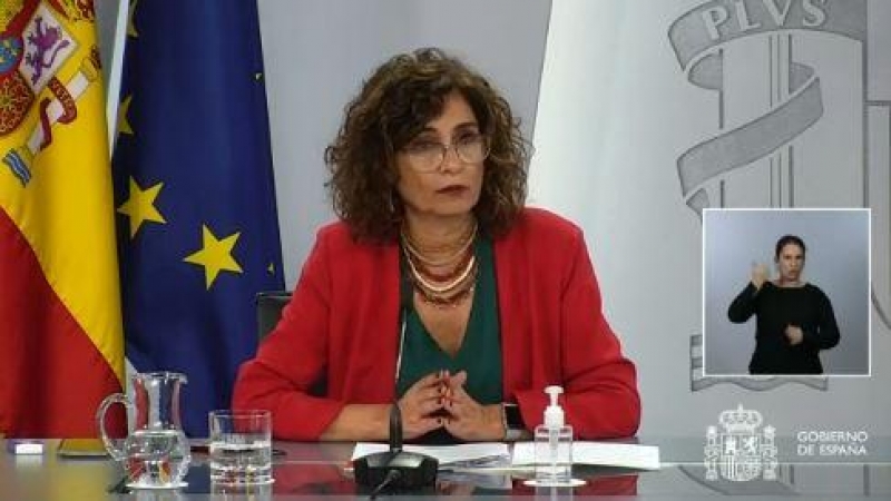 La portavoz del Gobierno y ministra de Hacienda, María Jesús Montero. / MONCLOA