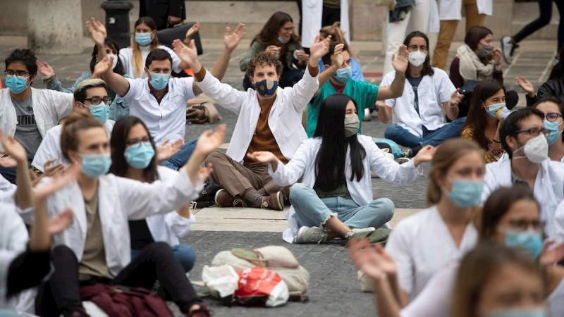 Protesta médicos