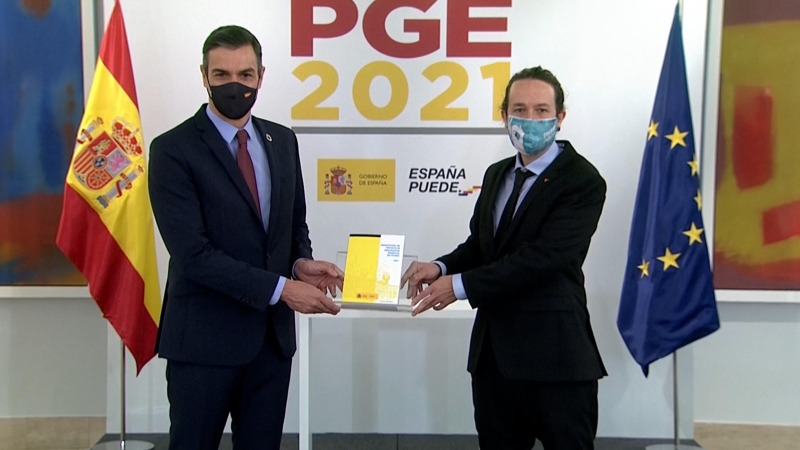 Sánchez e Iglesias presentan las claves de los PGE