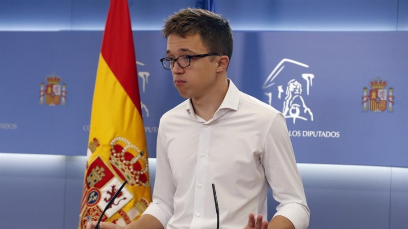 27/10/2020.- El portavoz de Más País, íñigo Errejón, durante la rueda de prensa posterior a la reunión de la Junta de Portavoces celebrada este martes en el Congreso.