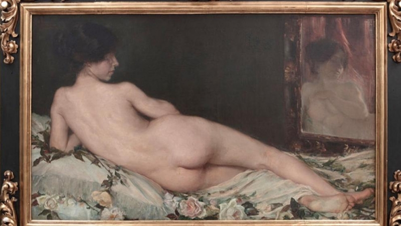 'Desnudo femenino', la obra de Aurelia Navarro expuesta en el Museo del Prado a raíz de la exposición 'Invitadas'.