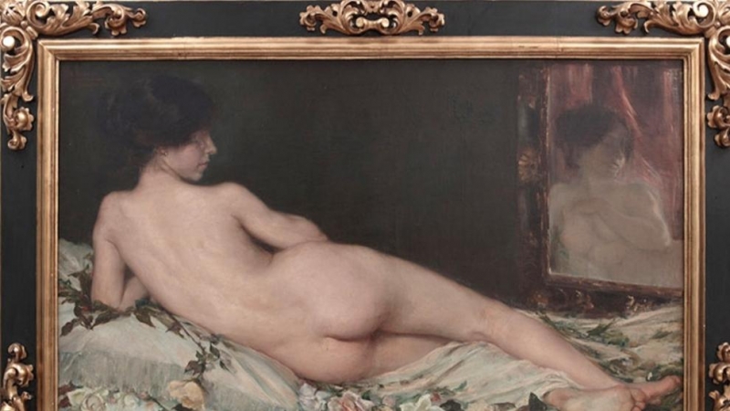 'Desnudo femenino', la obra de Aurelia Navarro expuesta en el Museo del Prado a raíz de la exposición 'Invitadas'.