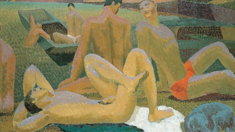 'Bathers by the Pond'