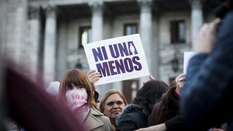 Imagen de archivo de una manifestación contra la violencia de género.