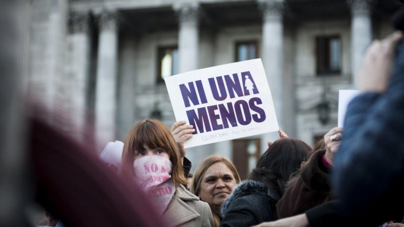 Imagen de archivo de una manifestación contra la violencia de género.