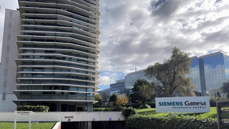 Edificio de la sede de Siemens Gamesa en Madrid. E.P./Eduardo Parra