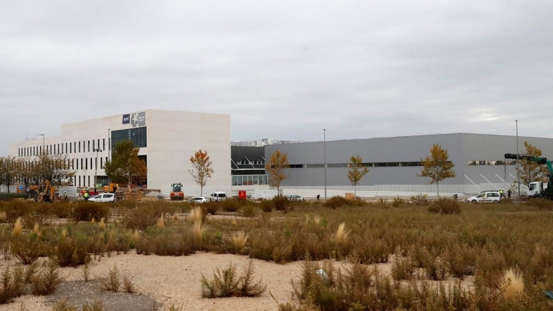 Vista de las obras de construcción del hospital de pandemias y emergencias Isabel Zendal en Valdebebas, Madrid.