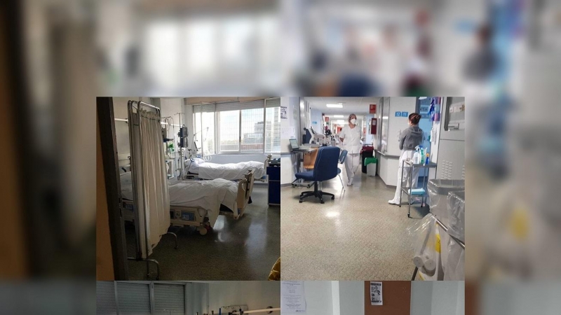 Imágenes de la planta de UCI covid del hospital La Paz.