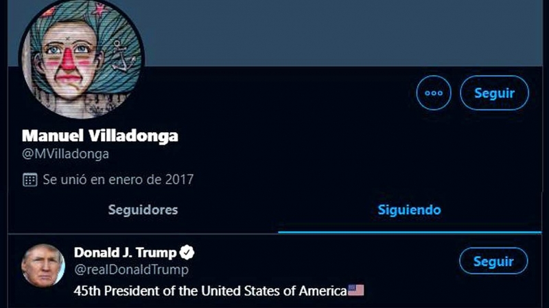 Perfil de Twitter de Manuel Villadonga Franco.