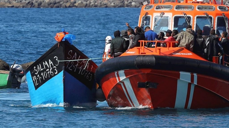 Salvamento Marítimo ha rescatado en las cercanías de las costas canarias a cuatro embarcaciones con al menos 170 ocupantes. Imagen de Archivo.