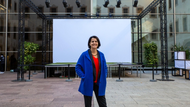 Judit Carrera, al pati del CCCB.