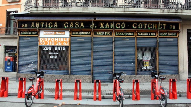 Un local comercial emblemàtic en venda a la Rambla de Barcelona.