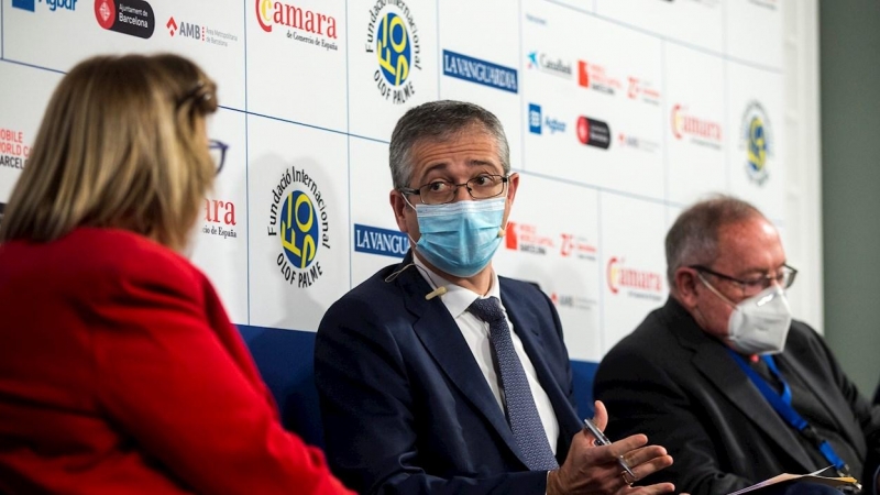 El gobernador del Banco de España, Pablo Hernández de Cos, durante su participación en las Jornadas de Economía de S'Agaró.