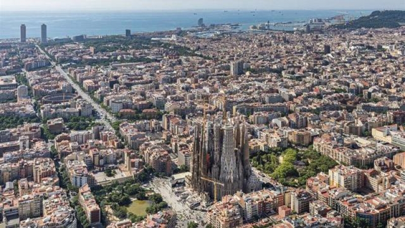 Vista de la Sagrada Família, en Barcelona.