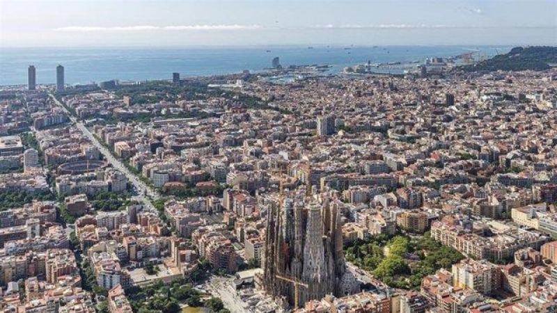 Vista de la Sagrada Família, en Barcelona.