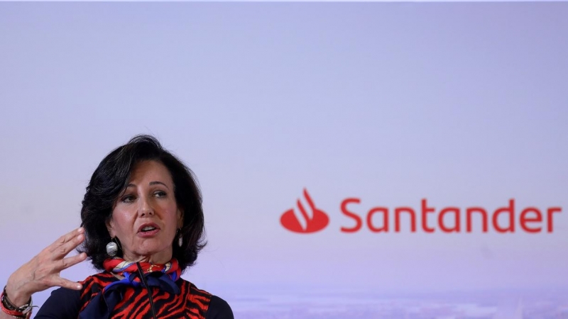 La presidenta del Banco Santander, Ana Botín, en la presentación de los resultados anuales de la entidad, correspondientes a 2019. REUTERS/Susana Vera