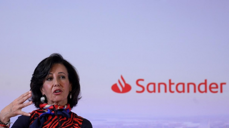 La presidenta del Banco Santander, Ana Botín, en la presentación de los resultados anuales de la entidad, correspondientes a 2019. REUTERS/Susana Vera