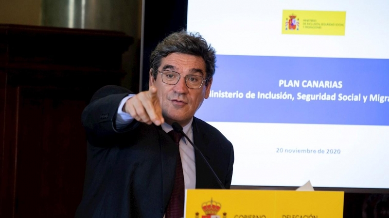 El ministro de Inclusión, Seguridad Social y Migraciones, José Luis Escrivá, ha presentado en Las Palmas de Gran Canaria las principales líneas del plan de choque ante la presión migratoria.