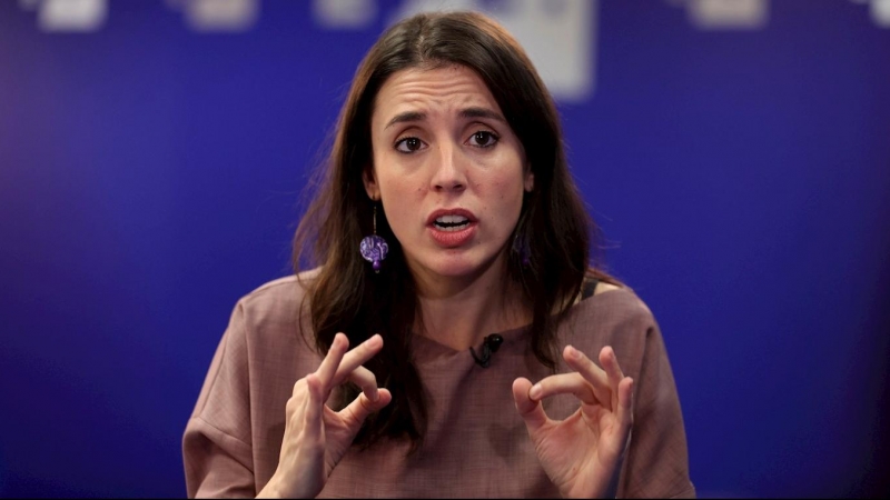 La ministra de Igualdad, Irene Montero, durante una entrevista con Efe con motivo del Día Internacional para la Eliminación de la Violencia contra la Mujer.