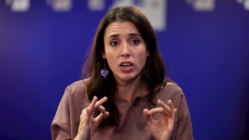 La ministra de Igualdad, Irene Montero, durante una entrevista con Efe con motivo del Día Internacional para la Eliminación de la Violencia contra la Mujer.