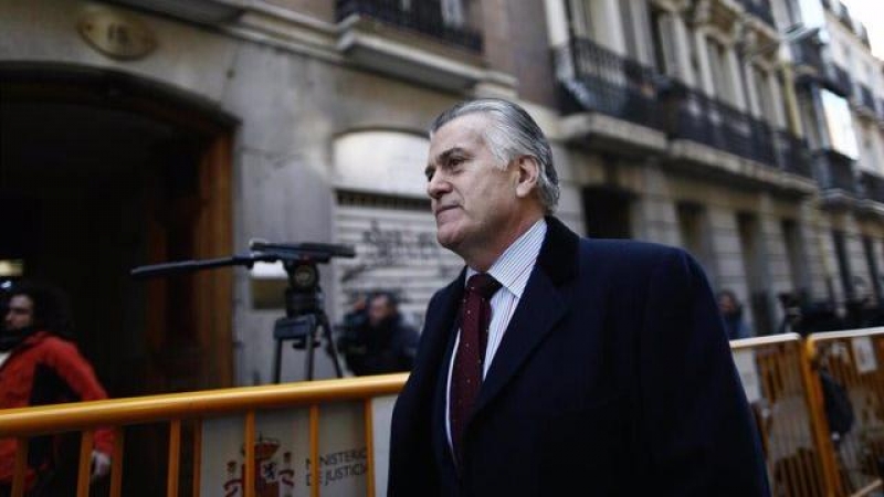 El ex tesorero del PP, Luis Bárcenas llega a la Audiencia Nacional.