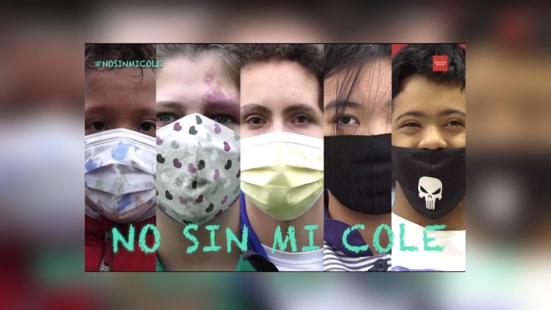 Captura de la campaña 'No sin mi cole'