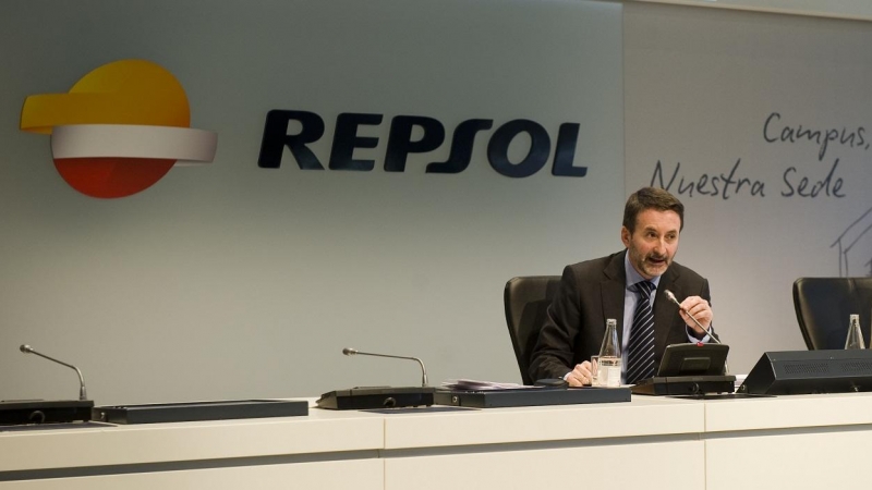 El consejero delegado de Repsol, Josu Jon Imaz, en la presentación del anterior plan estratégico de la petrolera.