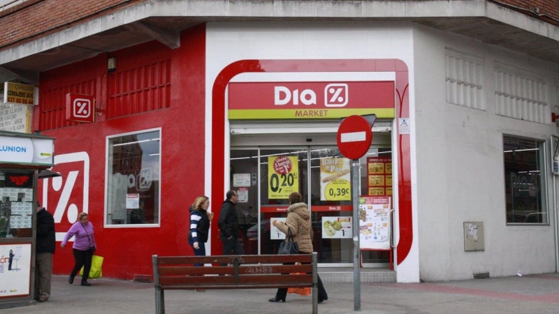 Un supermercado del grupo Dia en Madrid. E.P.