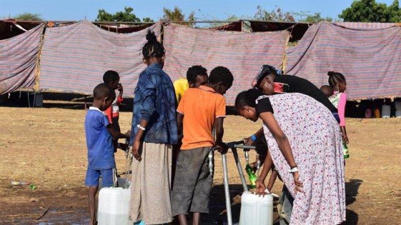 Refugiados etíopes en SUdán