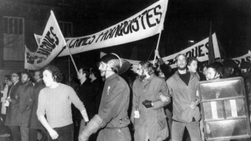 Protestas en París por el Proceso de Burgos