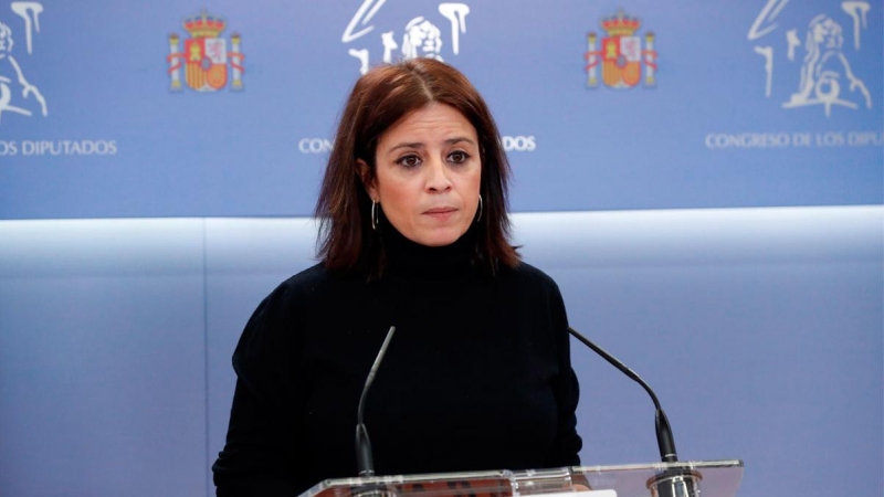 09/12/2020.- La portavoz del PSOE, Adriana Lastra, durante la rueda de prensa tras la reunión de la Junta de Portavoces del Congreso de este miércoles. EFE/Zipi