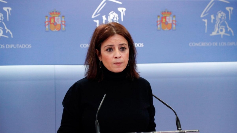 09/12/2020.- La portavoz del PSOE, Adriana Lastra, durante la rueda de prensa tras la reunión de la Junta de Portavoces del Congreso de este miércoles. EFE/Zipi