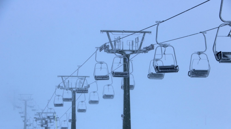 Telecadira de la zona de Bonaigua a l'estació d'esquí de Baqueira Beret.
