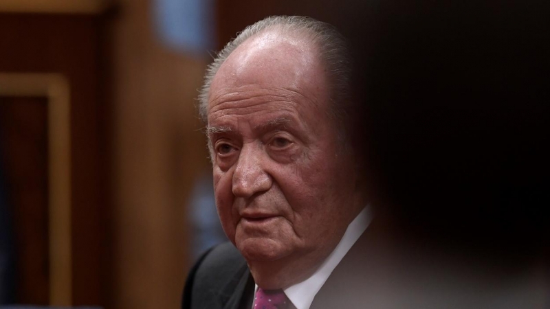 El rey Juan Carlos I, en el Congreso, en los actos conmemorativos del 40 aniversario de la Constitución. AFP