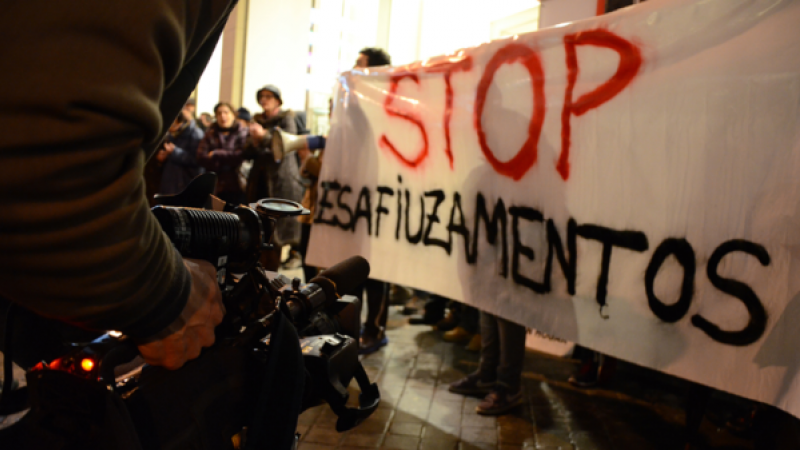 Concentración “stop desahucios”.