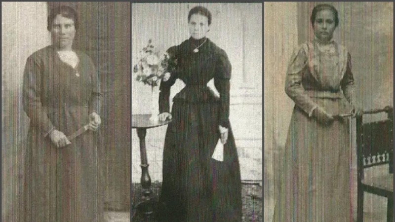 Leonor Villa, Melania Lasilla y Julia Claveras, tres de las 10 mujeres exhumadas en Farasdués
