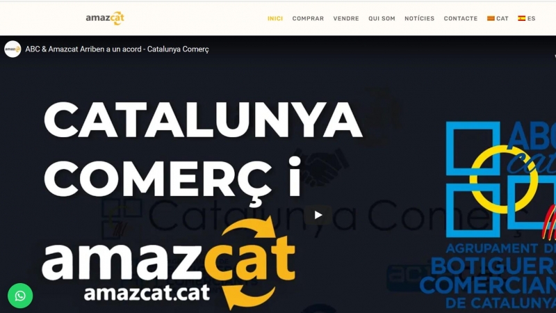 Una imatge del portal d'Amazcat.