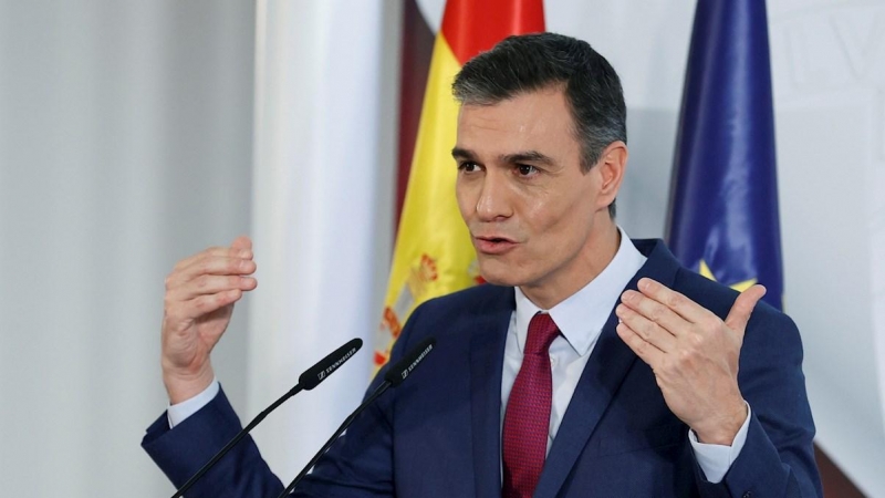 El presidente del Gobierno español, Pedro Sánchez, hace balance del año tras la última reunión del Consejo de Ministros de 2020.