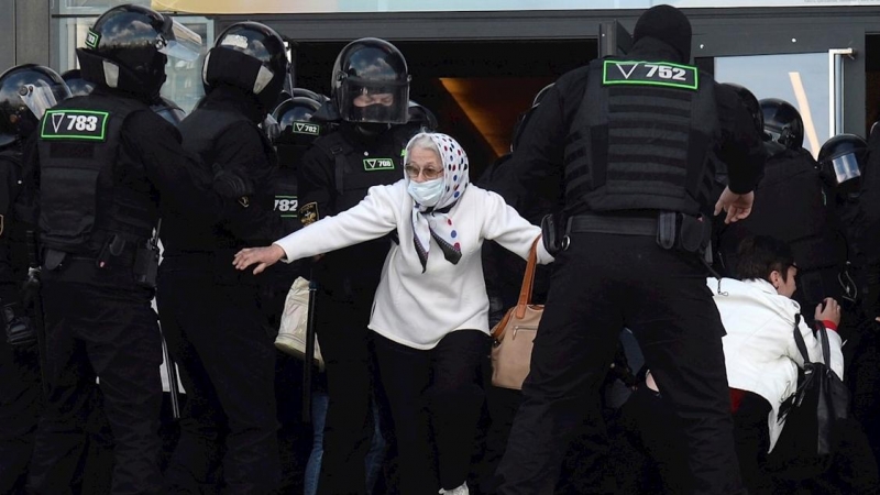 Manifestación en Minsk